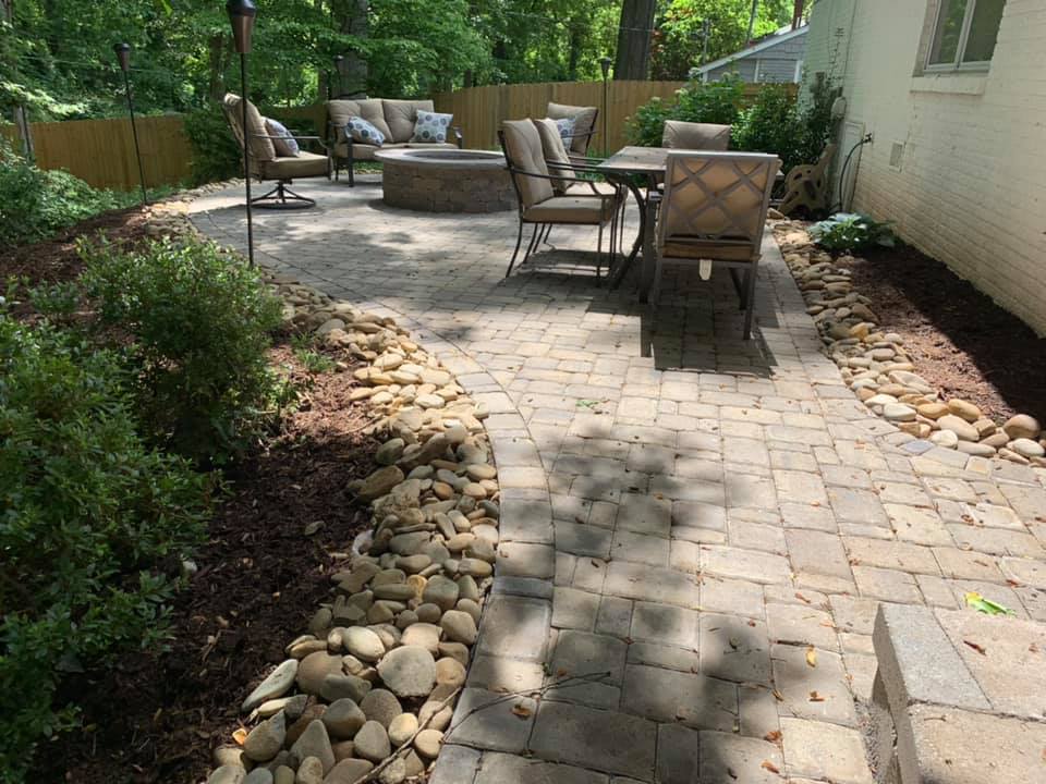 Paver Patio and Fire Pit
