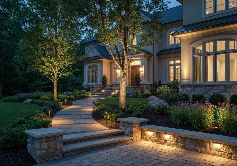 Enhance Beauty & Safety: Charlotte Exterior Lighting Design and Installation by Mr. Outdoor Living
