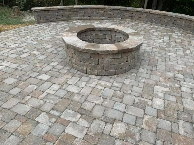 Fire Pit Paver Patio Island with Seating Wall – Outdoor Living Tip of the Day