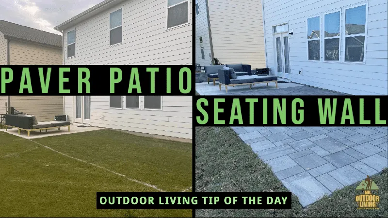 Paver Patio Expansion and Seating Wall – Outdoor Living Tip of the Day