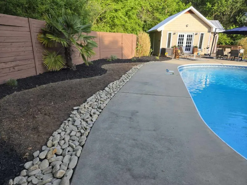 River Rock around a Pool – Mr. Outdoor Living® Tip of the Day