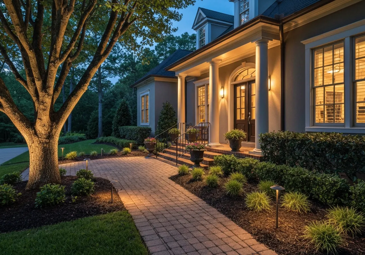 Unlocking Nighttime Potential: How Outdoor Lighting Make a Difference for Charlotte, NC Home Owners in Beauty, Safety, & Value