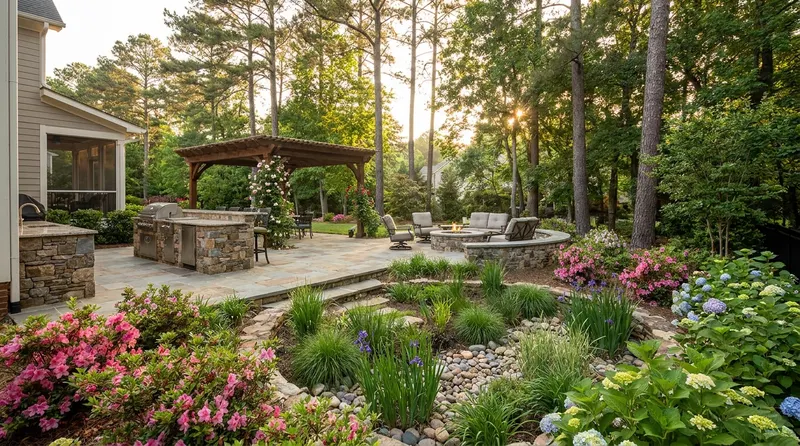 Rain Garden Charlotte vs Dry Creek Beds
