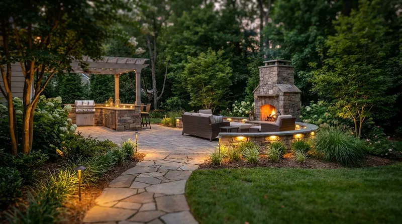 Layered Landscape Lighting Charlotte After Dark