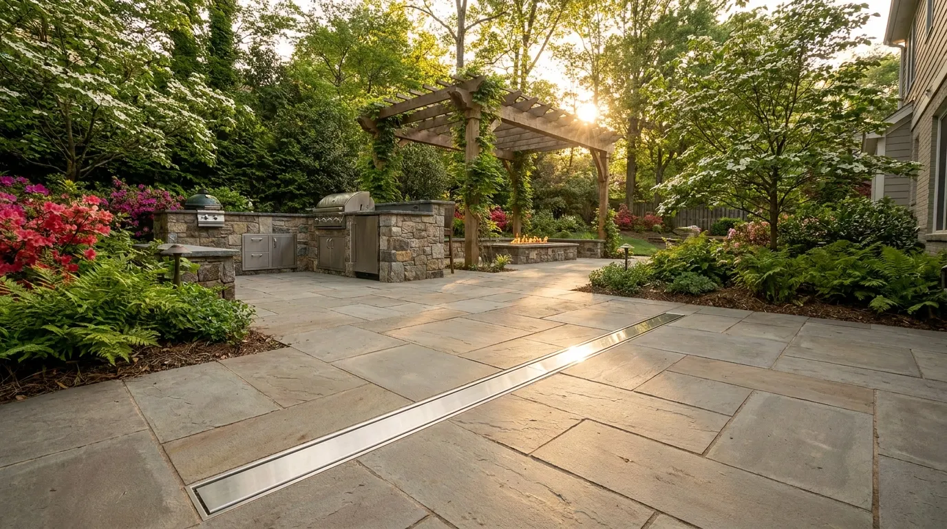 Linear Drain Patio Charlotte: Slot vs Catch Basin
