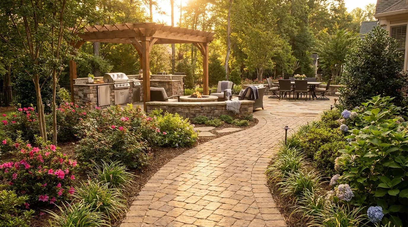 Paver Walkway Charlotte: Continuous vs Stepping Stones