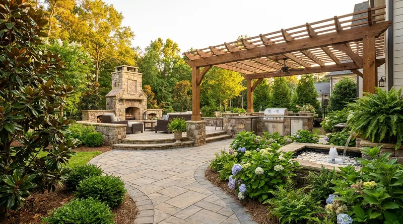 Front Courtyard Outdoor Living Charlotte vs Backyard