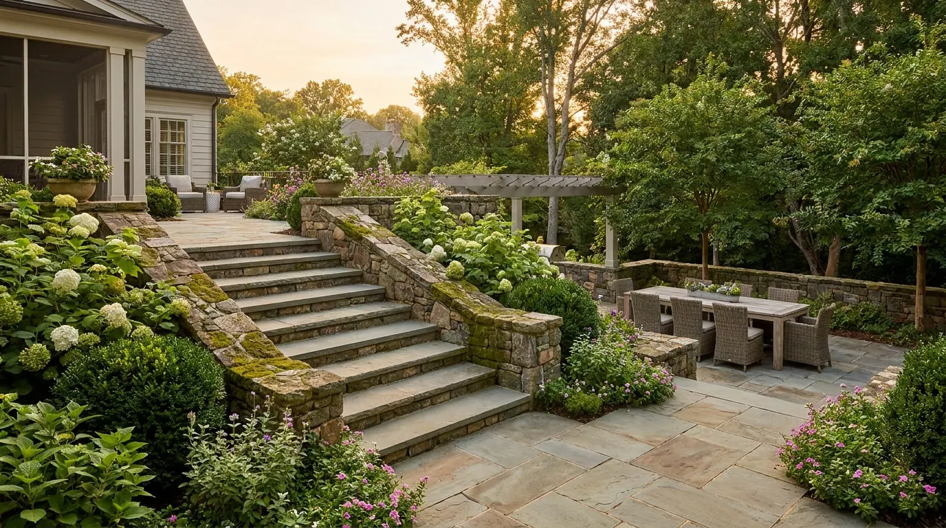 Garden Stairs Outdoor Living Charlotte vs Gentle Walks