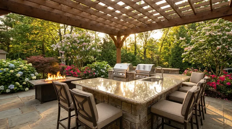 Outdoor Kitchen Island vs Linear Galley: Choosing a Cooking Layout for Charlotte Entertaining
