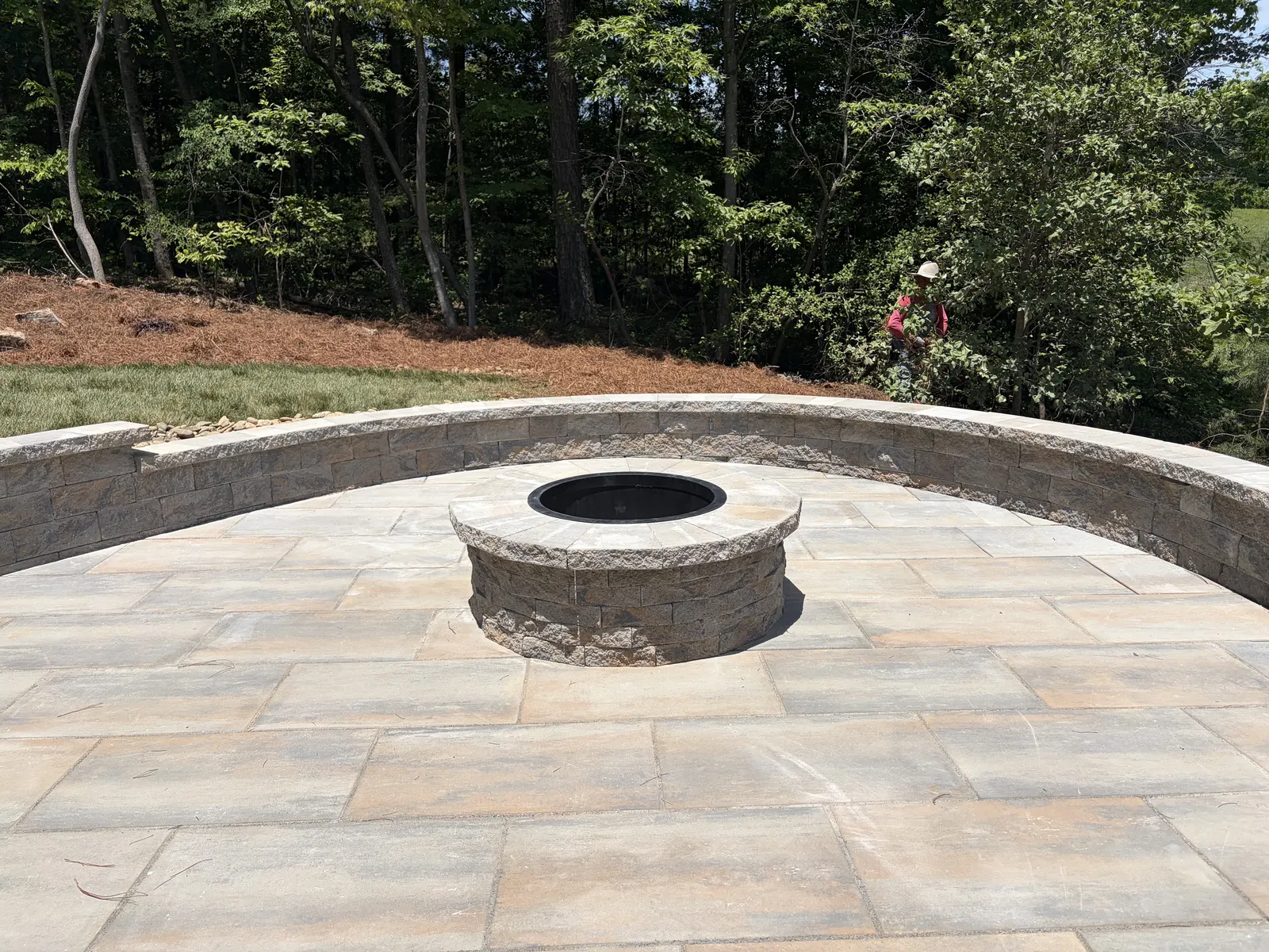 Outdoor Kitchen installation in Charlotte, Charlotte NC - Concrete pavers - project view