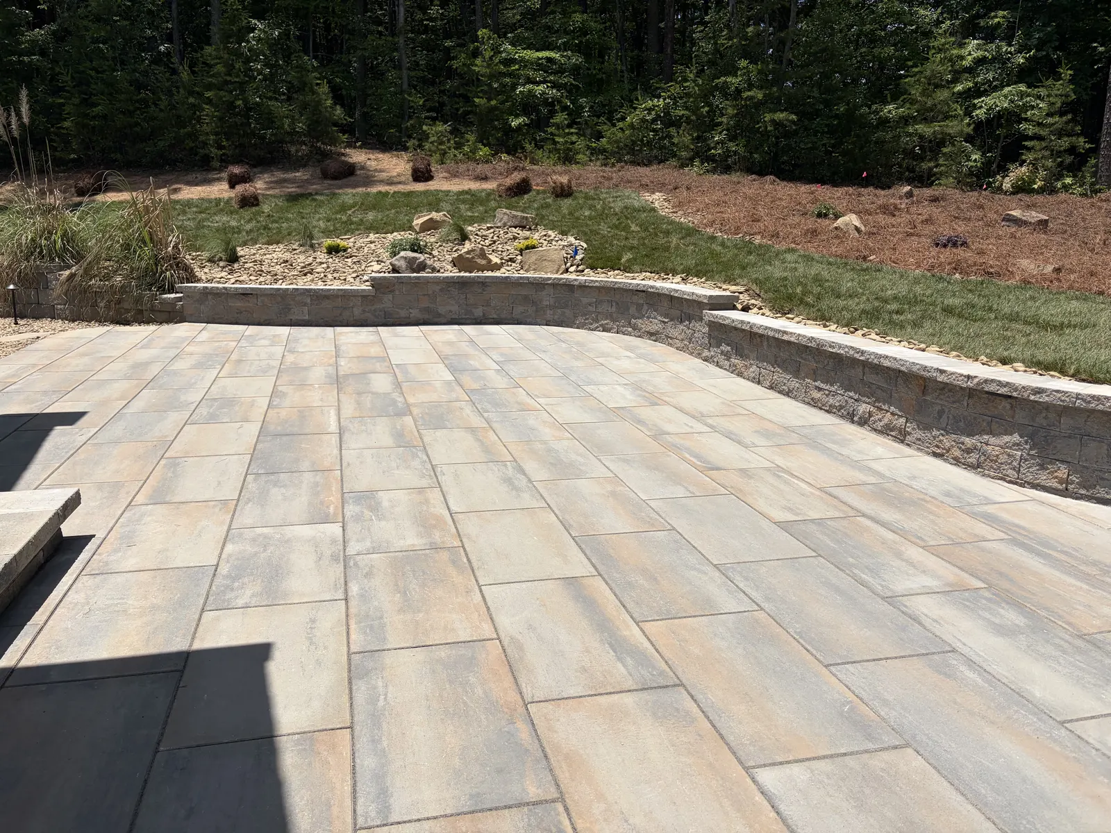 Outdoor Kitchen installation in Charlotte, Charlotte NC - Concrete pavers - project view