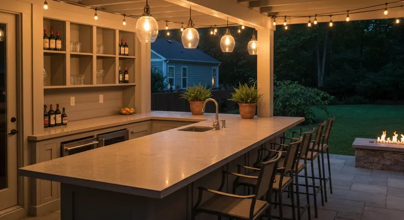 Designing the Perfect Outdoor Bar for Effortless Charlotte Backyard Entertaining