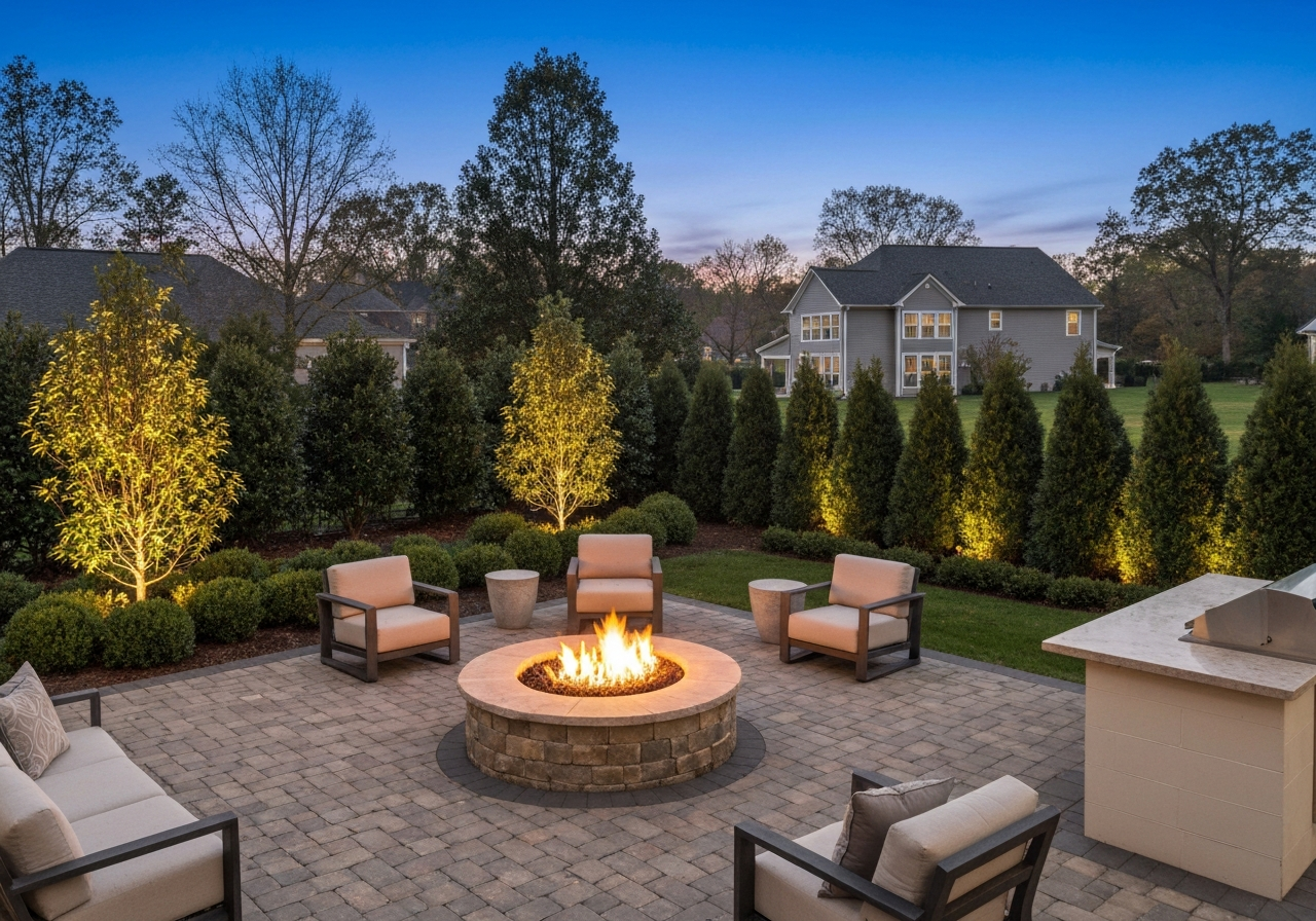 Ignite Your Outdoor Living: Expert Backyard Fire Pits & Outdoor Fireplaces in Charlotte, NC