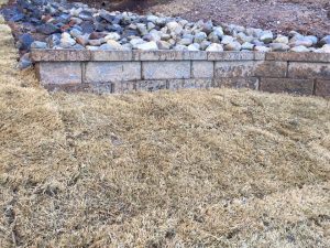 Retaining wall to help prevent erosion