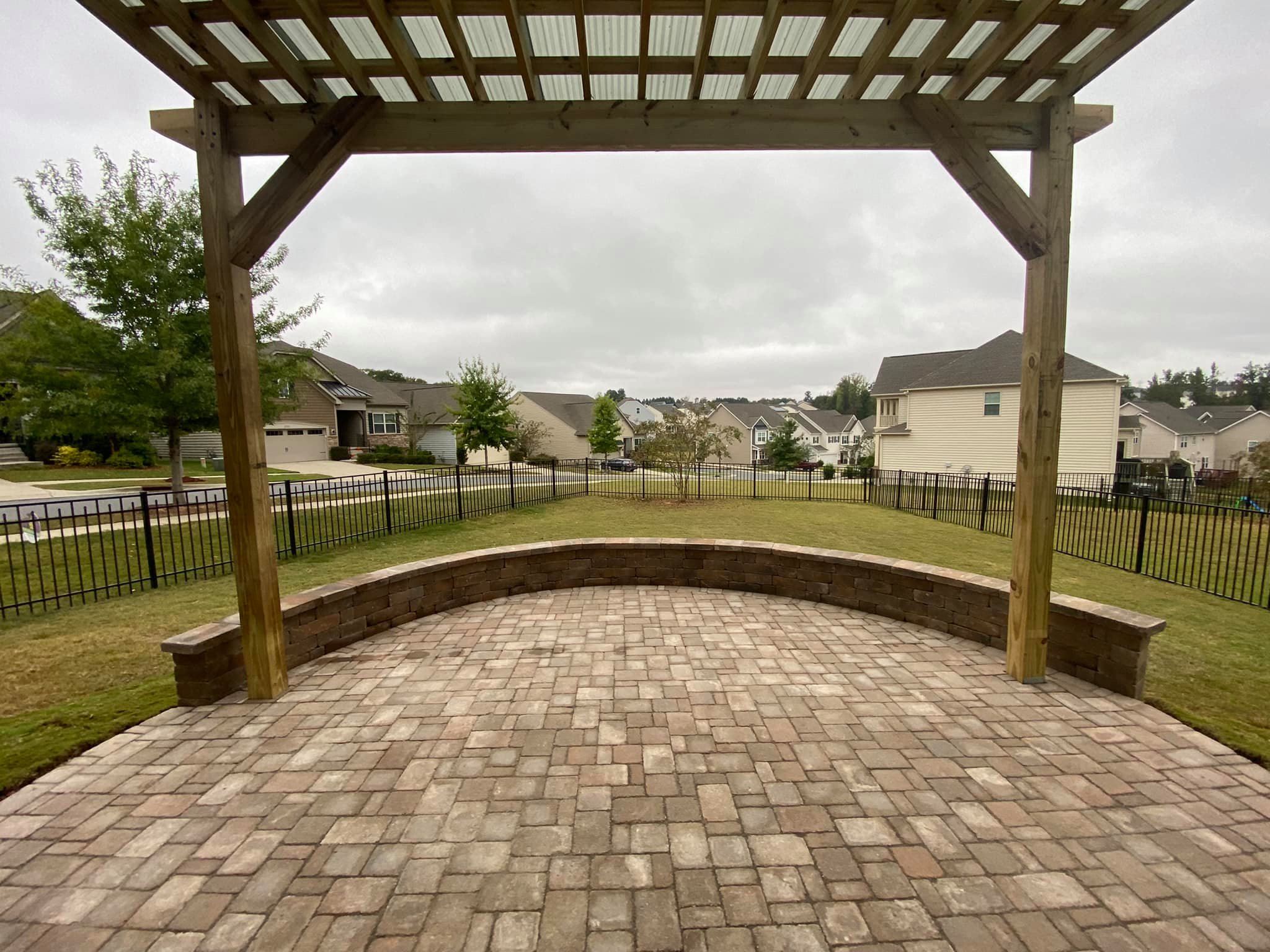 Paver Patio, Seating Wall and Covered Pergola – Outdoor Living Tip of the Day