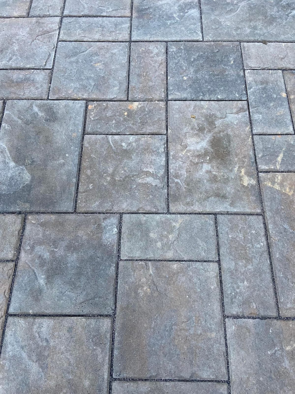 Techo Bloc Blu 60 Slab Hd2 Slate Champlain Grey Paver Patio And Pathway