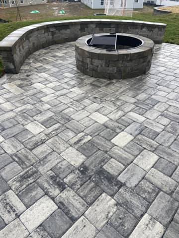 Paver Patio, Fire Pit and Seating Wall – Outdoor Living Tip of the Day