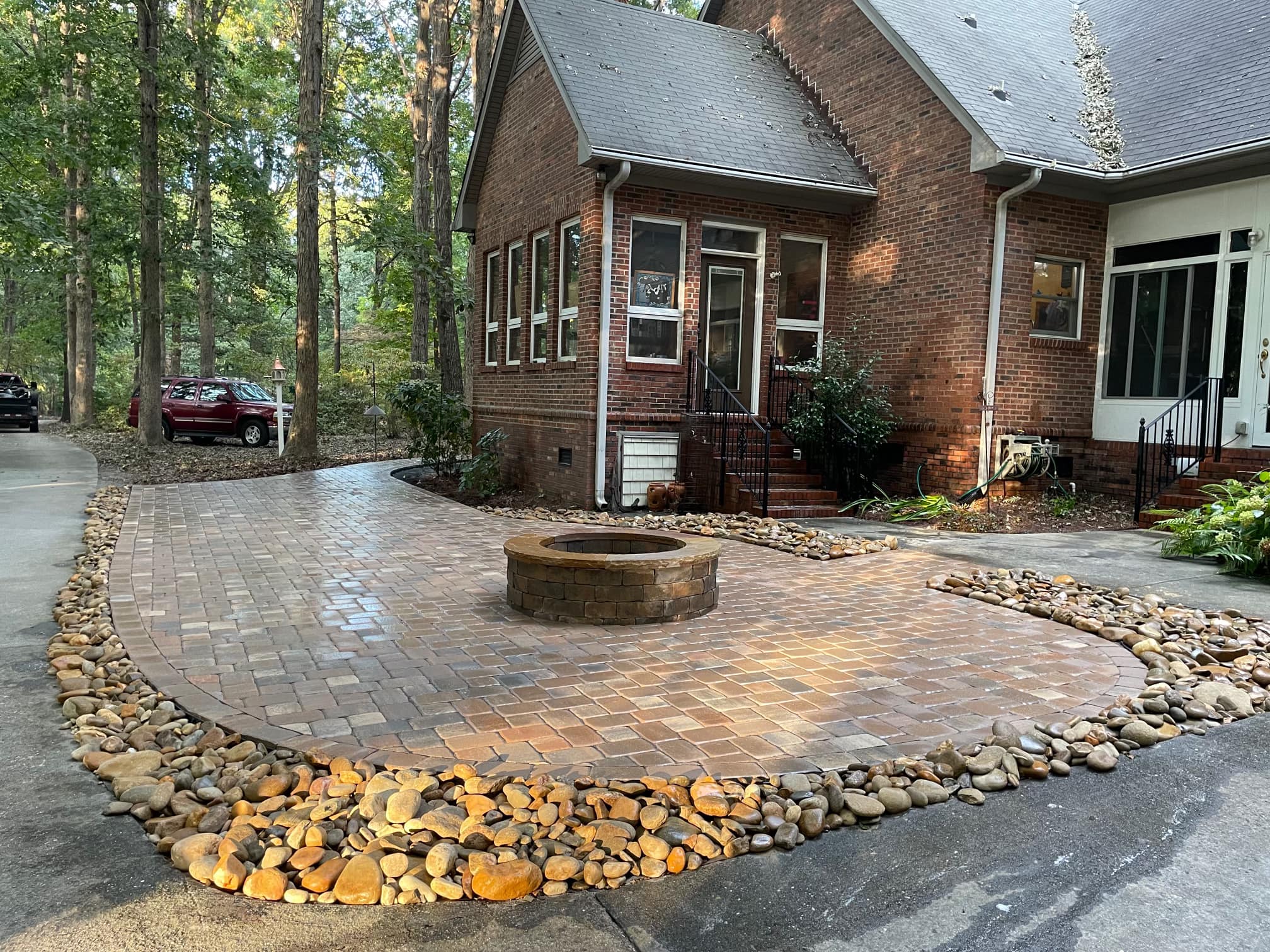 Paver Patio, Pathway and Fire Pit 🔥 – Outdoor Living Tip of the Day
