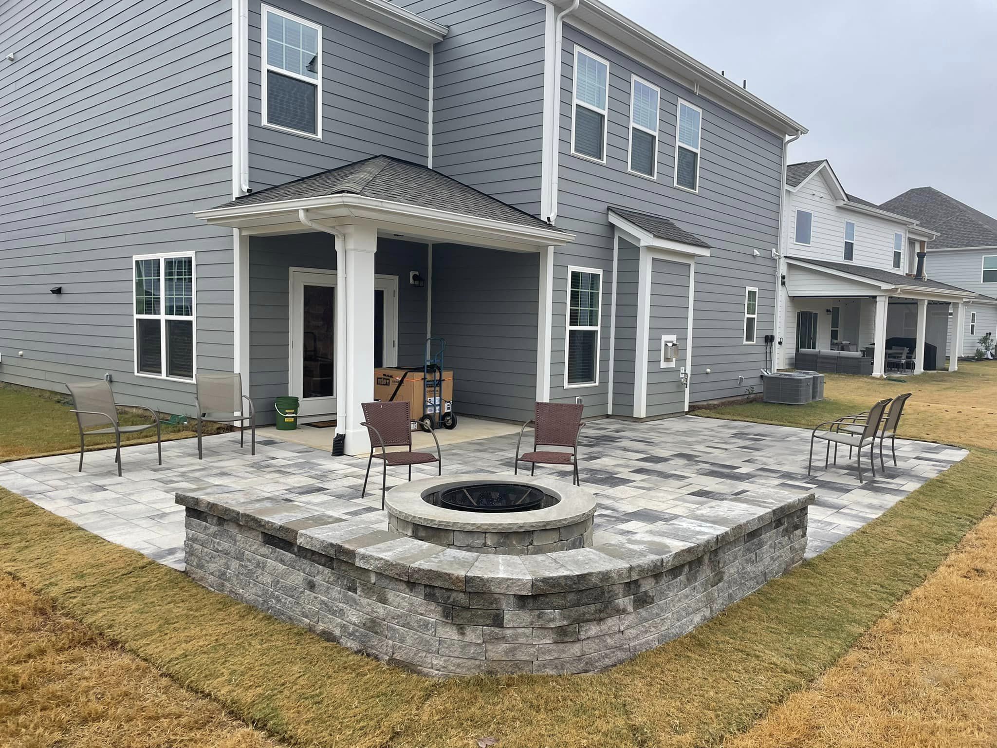 Paver Patio, Seating Wall and Fire Pit 🔥 – Outdoor Living Tip of the Day