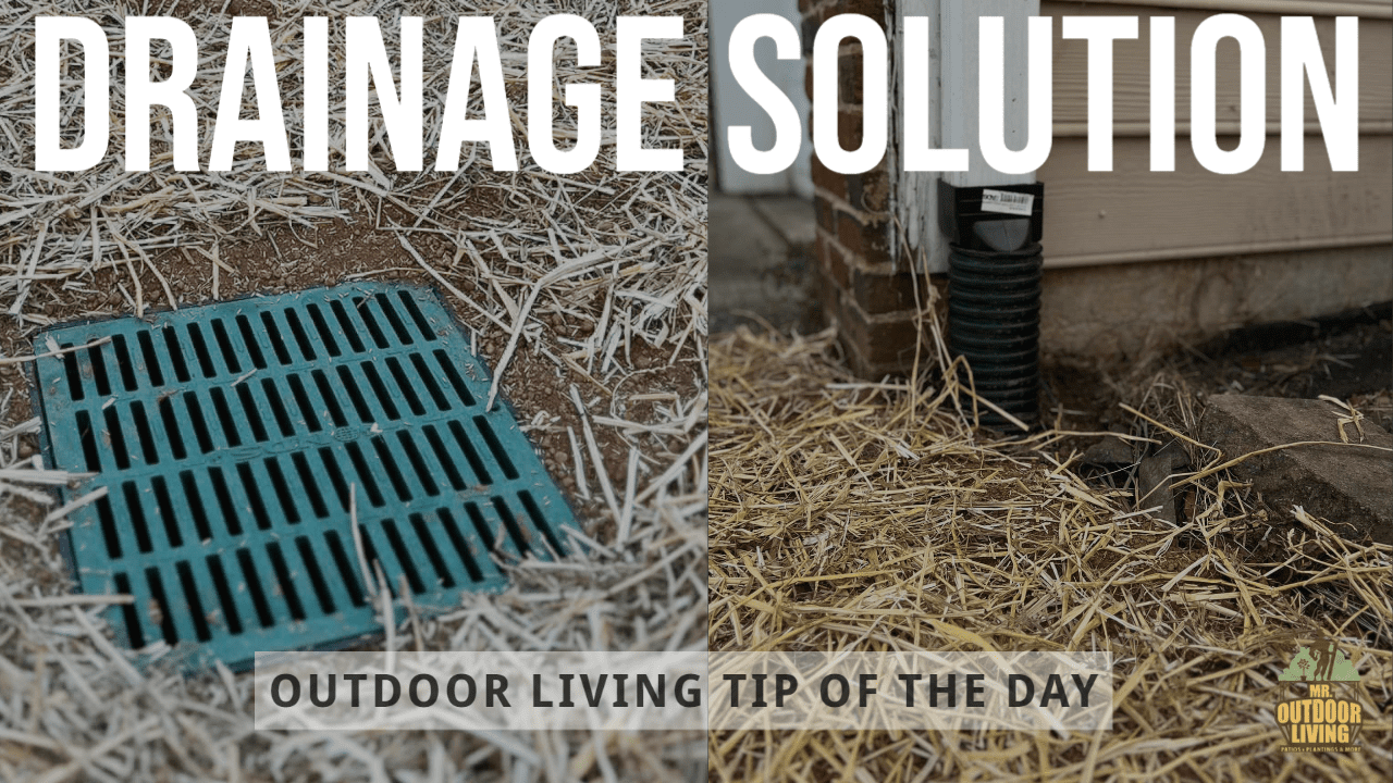 Drainage Solution – Outdoor Living Tip of the Day
