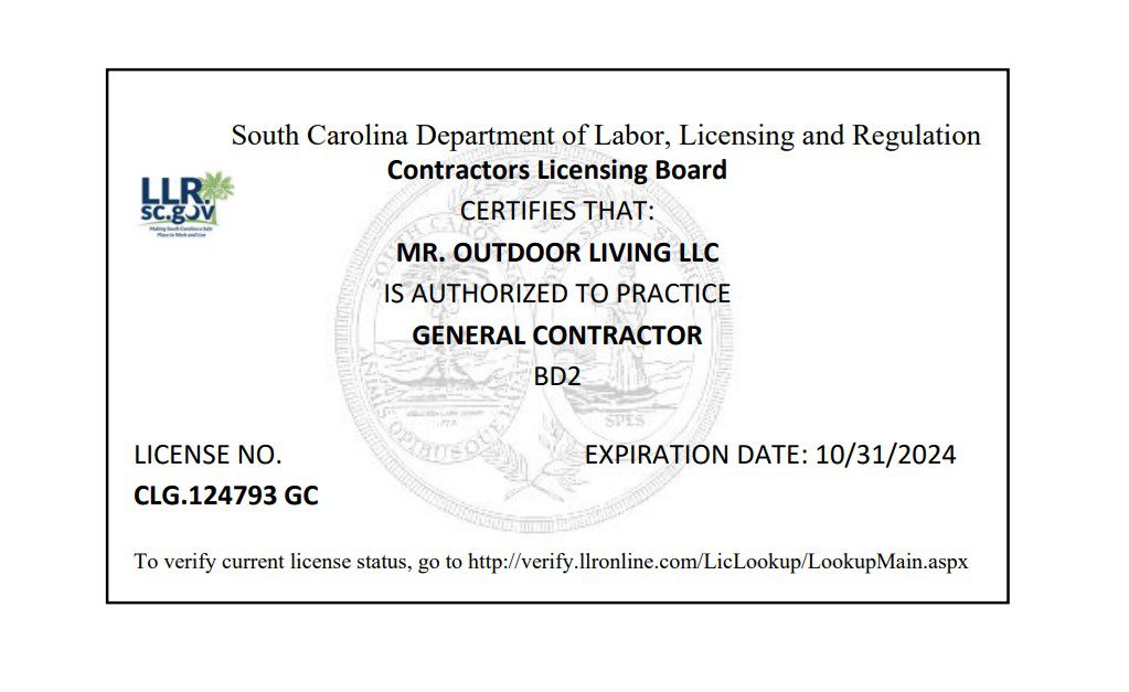 North Carolina General Contracting License