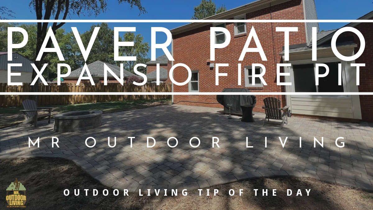 Paver Patio Expansion and Fire Pit 🔥 – Outdoor Living Tip of the Day