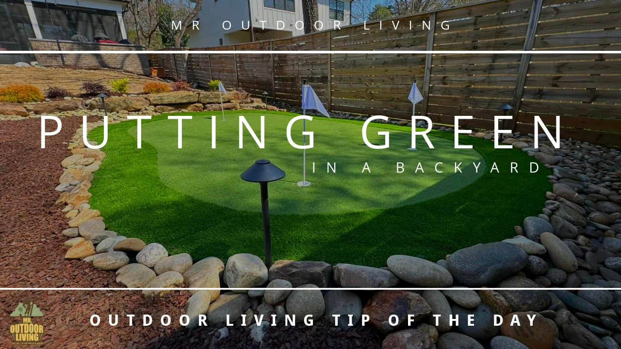 Putting Green in a Backyard ⛳️ - Outdoor Living Tip of the Day