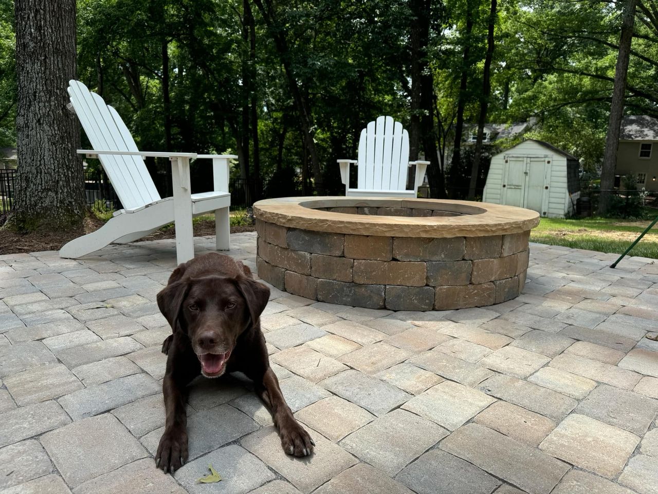 Paver Patio and Fire Pit