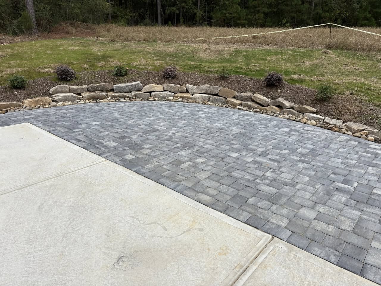 Fire Pit and Pavers