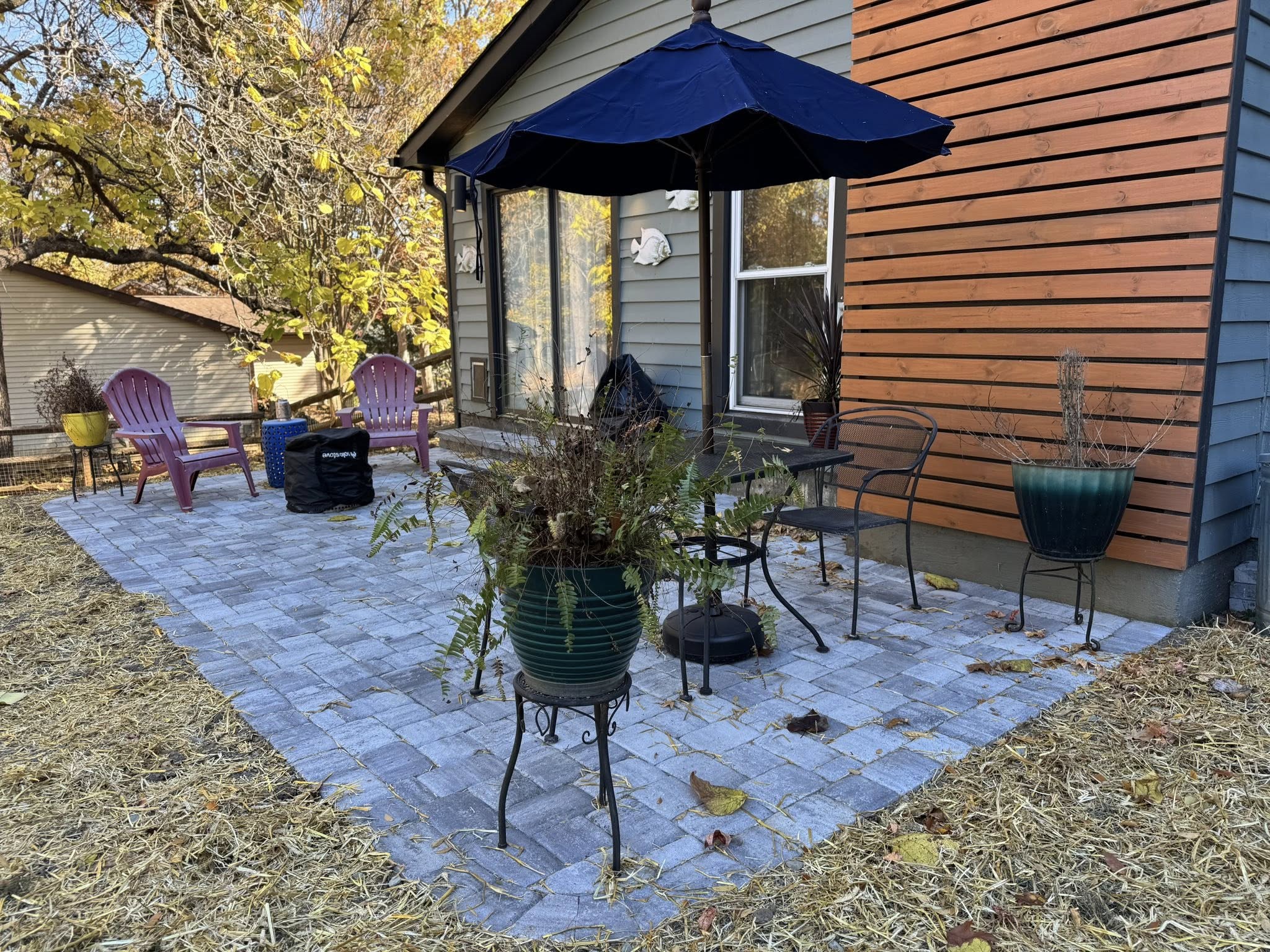 Tear down a deck and build a paver patio