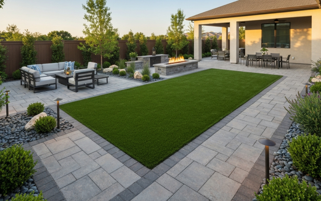 Unlock Outdoor Perfection: Design a Backyard with Artificial Turf and Pavers with Mr. Outdoor Living