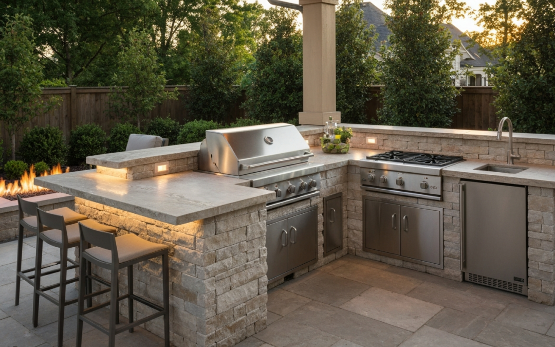 design and installation of custom outdoor kitchens in the Charlotte area